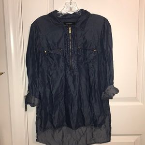 Ellen Tracy faux-denim shirt